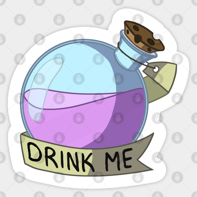 Drink me! Sticker by Niceshelf